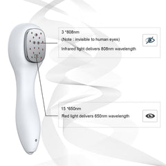 SUNJIKA Red Light Wand used on a pet for potential joint comfort.