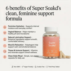 Close-up of Super Soakd capsules for daily intake