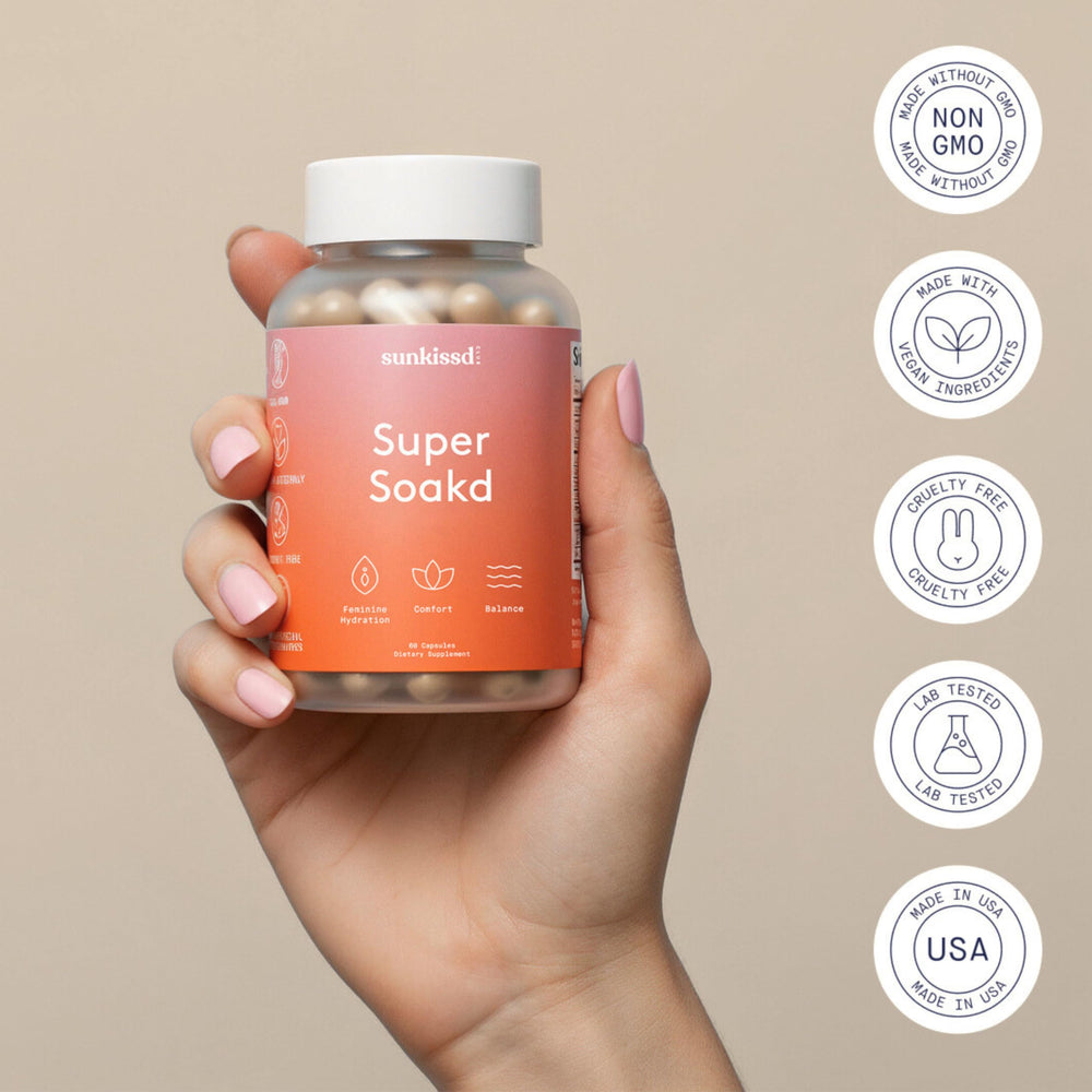 Probiotic blend in Super Soakd highlighting vaginal balance potential
