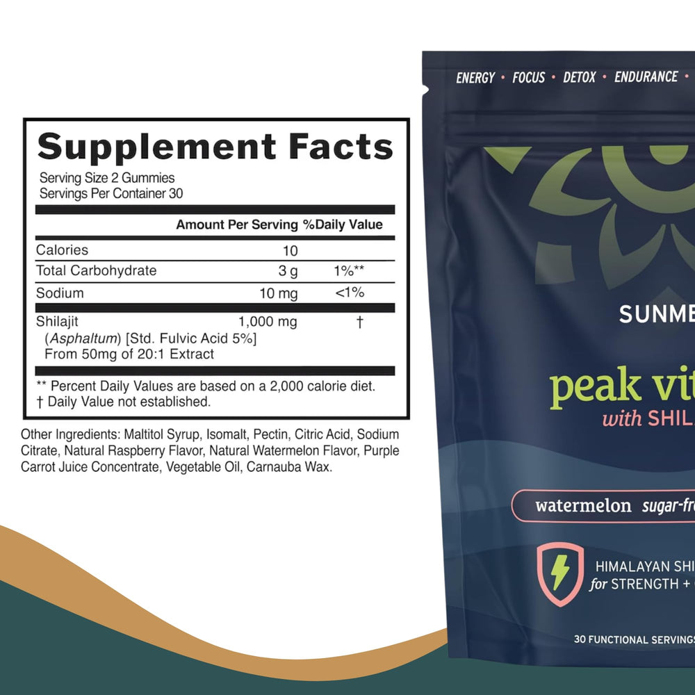 SunMed Peak Vitality gummies immunity support visuals