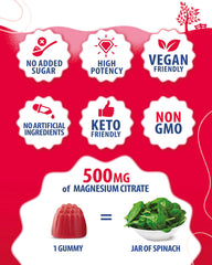 Sunny Sam 500mg magnesium gummies easy-to-chew texture for smoother recovery.