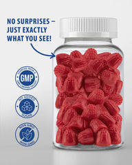 Sunny Sam non-GMO gluten-free gummies with natural flavors.