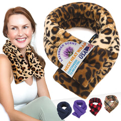 SunnyBay microwave heating pad neck wrap front view offers targeted warmth for tense shoulders.