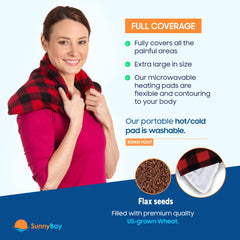 SunnyBay microwave-ready pad ready in minutes for convenient warm relief.