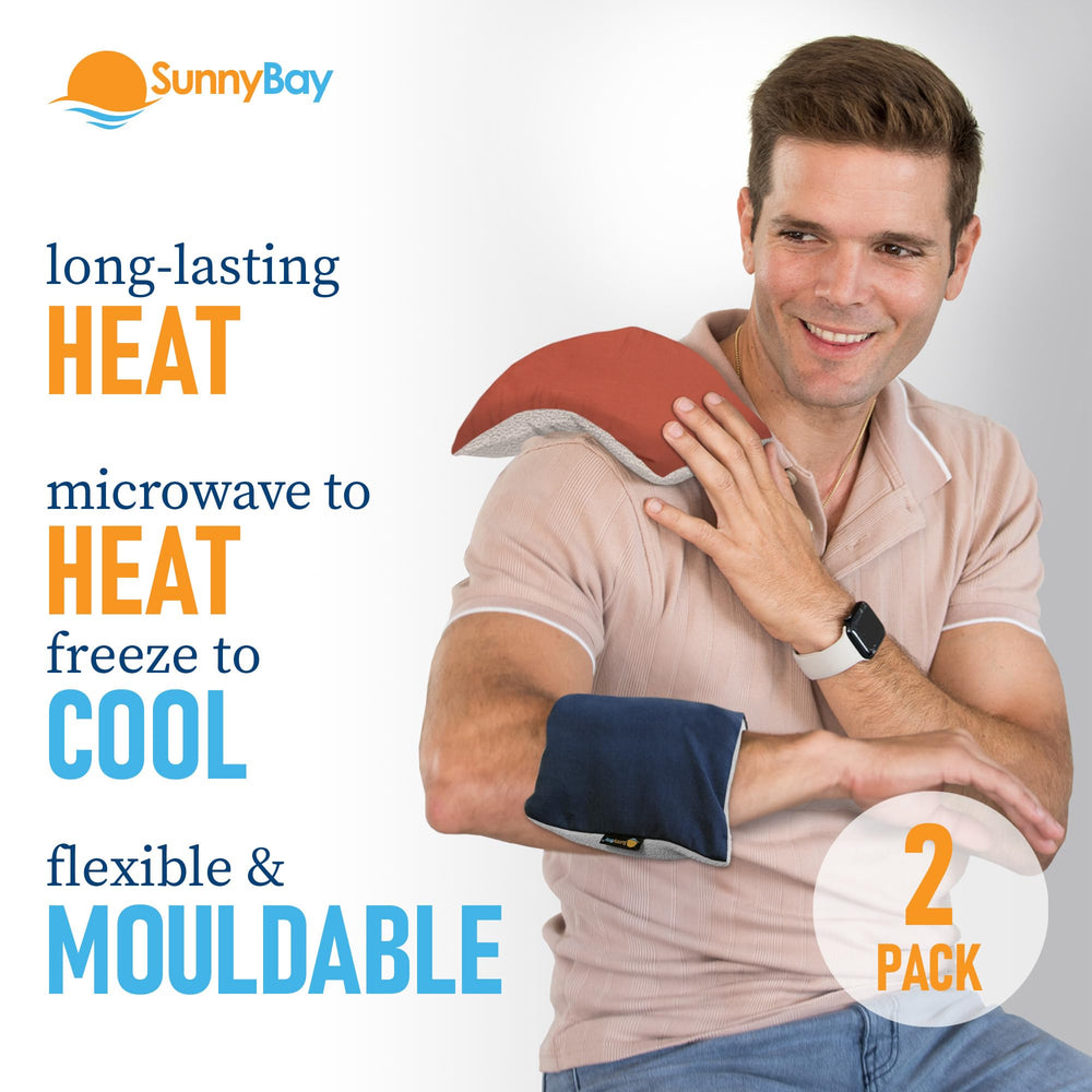 SunnyBay neck wrap moist-heat close-up showing flexible fit