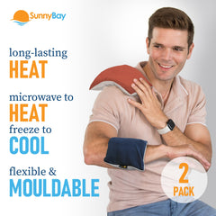 SunnyBay neck wrap moist-heat close-up showing flexible fit
