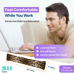 SunnyBay shoulder wrap contour-fit demonstrates form-molding flaxseed filling.