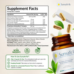 Sunsafe Rx daily routine with sunscreen reminder visible