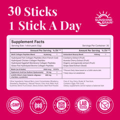 Sunshine & Rain no fillers or artificial ingredients for clean daily use