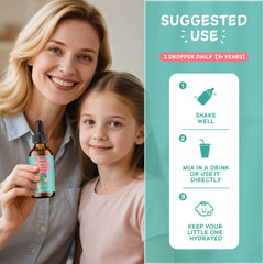 Sunthos Berry flavor liquid dropper for easy dosing