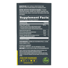 Sunwarrior energy capsules with mushrooms highlighting natural adaptogens for endurance.