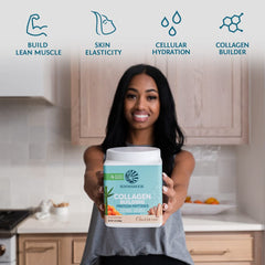 Sunwarrior Vegan Collagen Churro ingredients chart highlights plant-based proteins.