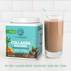 Sunwarrior coffee spoon ready for quick on-the-go collagen mixes