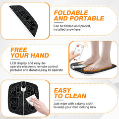 SUOIDOD EMS Foot Stimulator HK701A adapter connected enabling uninterrupted sessions