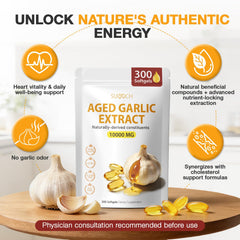 SUOOCH Aged Garlic Extract ingredients quality image highlights premium bulbs