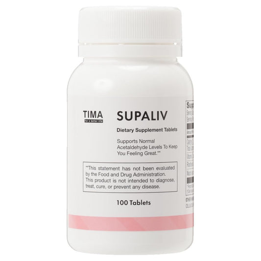 SUPALIV bottle front view showing compact liver-support tablets.