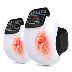 Supband knee massager showing heat level options for customizable warmth and comfort.