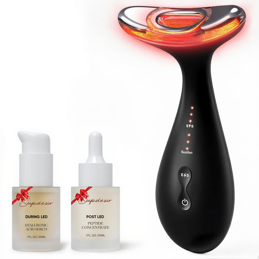 SUPDESIR 3in1 red-light face and neck massager for radiant skin