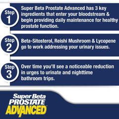 Three-pack box of SUPER BETA PROSTATE Advanced for value