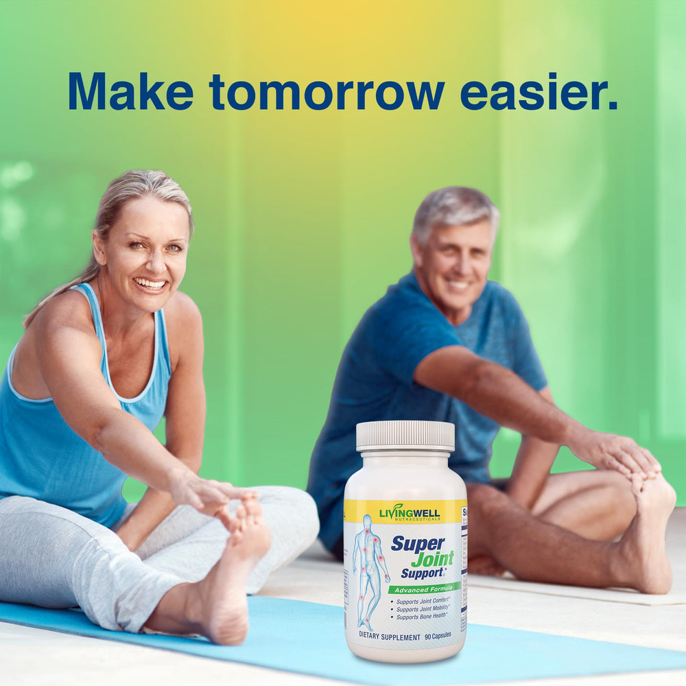 SUPER JOINT SUPPORT capsules in hand for on-the-go use