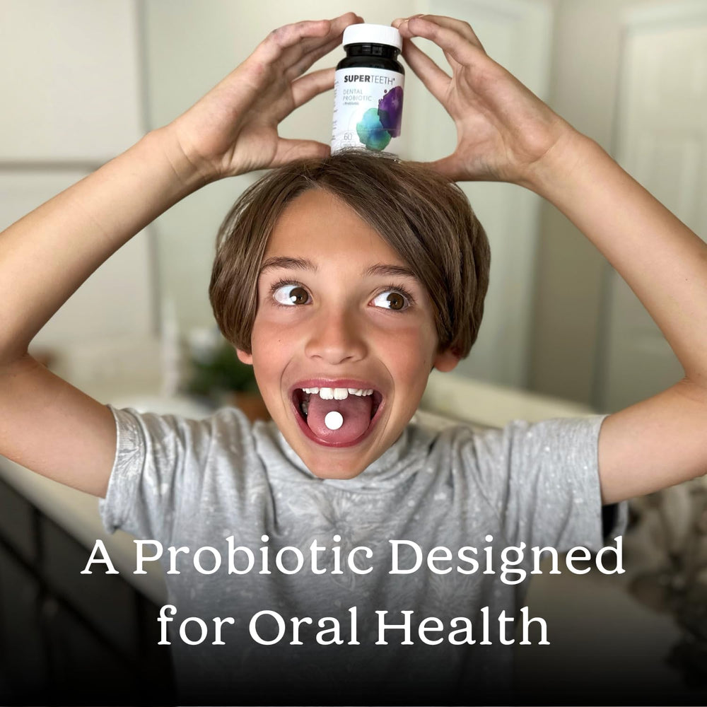 SUPER TEETH fresh breath after use: minty finish for confidence throughout the day.