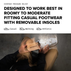 Superfeet Everyday Pressure Relief Insert worn in work shoes for extended comfort during long shifts