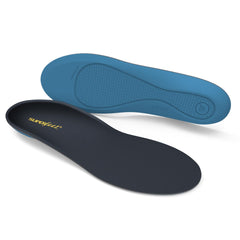 Superfeet Work Memory Foam Insole with antimicrobial top cover for odor control during long shifts.