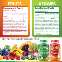 Beta carotene-rich blend from 35+ produce items in a bottle