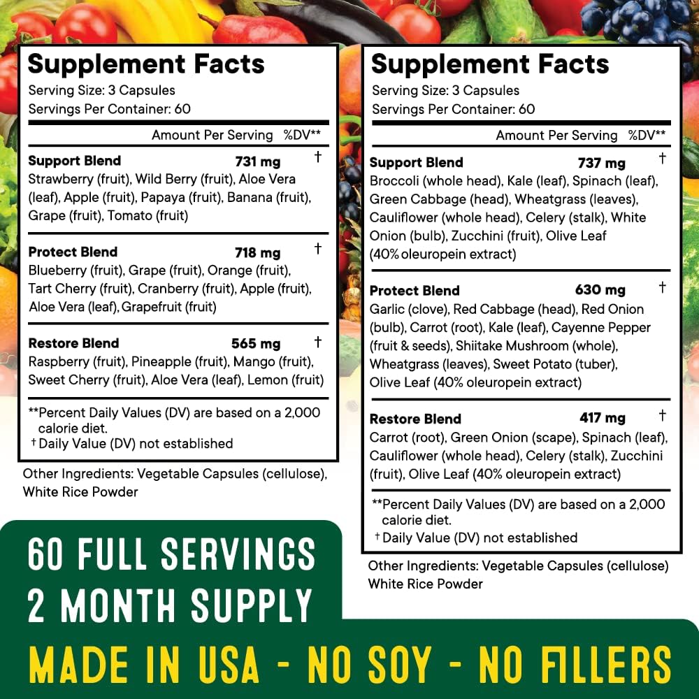 Capsules in hand illustrating convenient daily plant-based nutrition from Superfood MD.