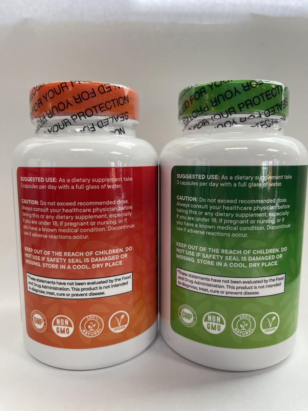 Two-pack of Superfood MD capsules ready for home or travel