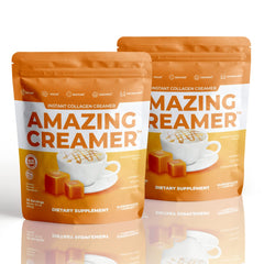 Superfoods Company Amazing Creamer bottle highlighting collagen for skin and hair support