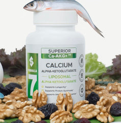 Superior Formulas Liposomal AKG 1100 mg packaging on shelf ready for routine.