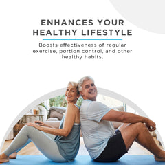 Superior Formulas Senolytic+ health routine graphic suggests longevity and balance
