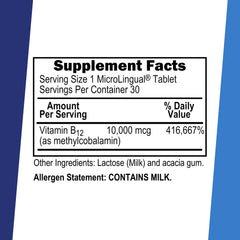 Superior Source B-12 no-shot Sublingual tablets pack highlighting quick absorption