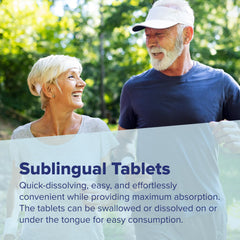 Morning routine with Superior Source No Shot B12 sublingual tablets.