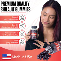 SUPERNUTRIALS Shilajit Gummies immune-support imagery emphasizes resilience and recovery.