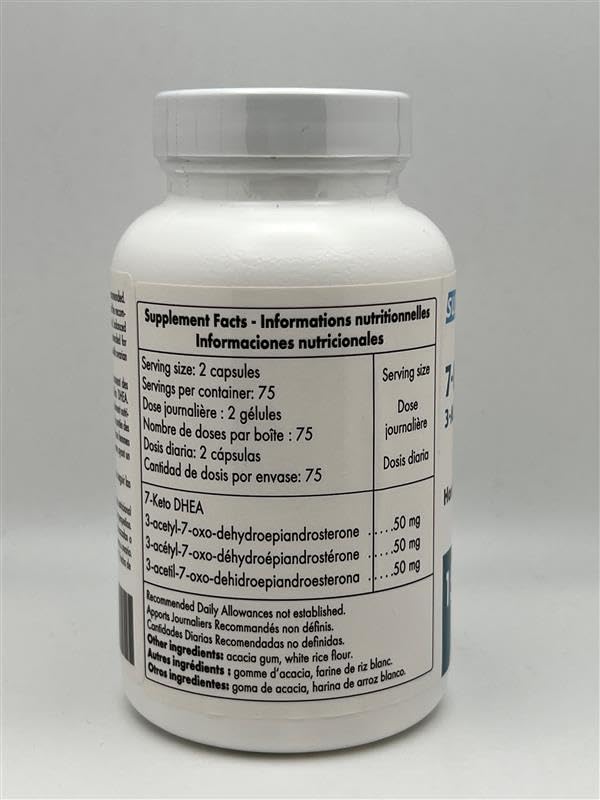 Supersmart 7-Keto DHEA 25 mg packaging emphasizes vegan formula