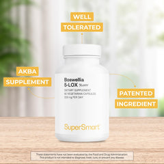 Supersmart Boswellia Serrata extract visual illustrating natural wellness support.