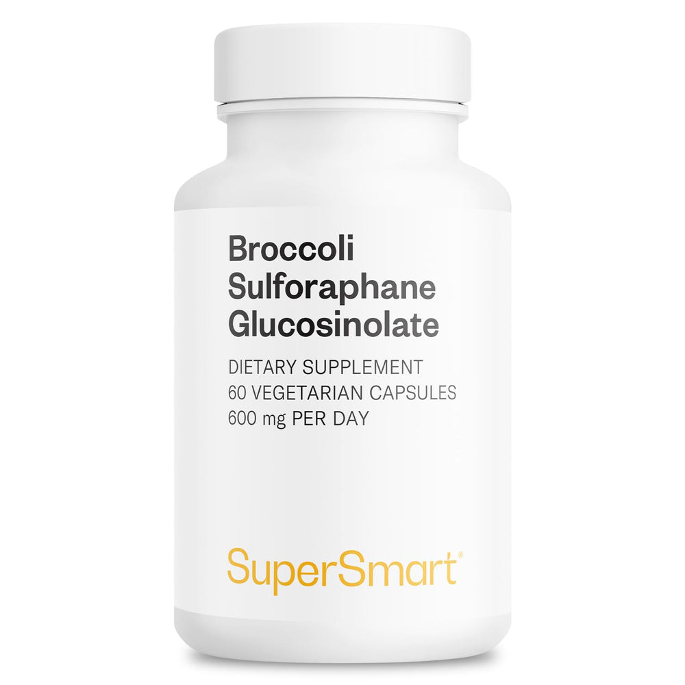 Supersmart broccoli sulforaphane bottle for easy daily capsule routine