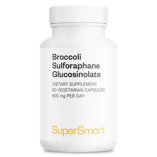 Supersmart broccoli sulforaphane bottle for easy daily capsule routine
