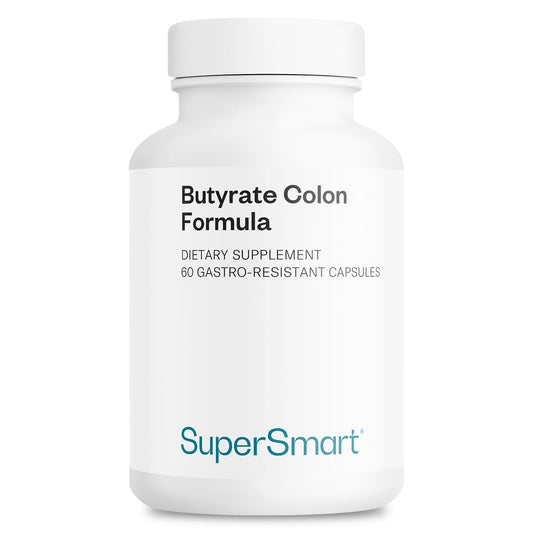 Supersmart Butyrate Colon Formula bottle with capsules for daily gut support