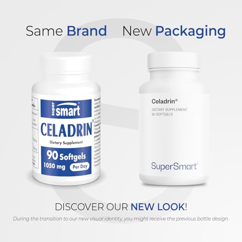 Supersmart Celadrin softgels 90-count for daily fatty acid support.