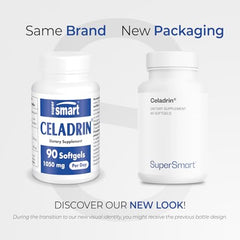 Supersmart Celadrin softgels 90-count for daily fatty acid support.