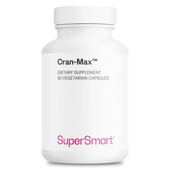 Supersmart Cran-Max bottle cap close-up for easy daily cranberry support