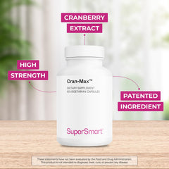 Supersmart Cran-Max bottle pour illustrating convenient daily dose