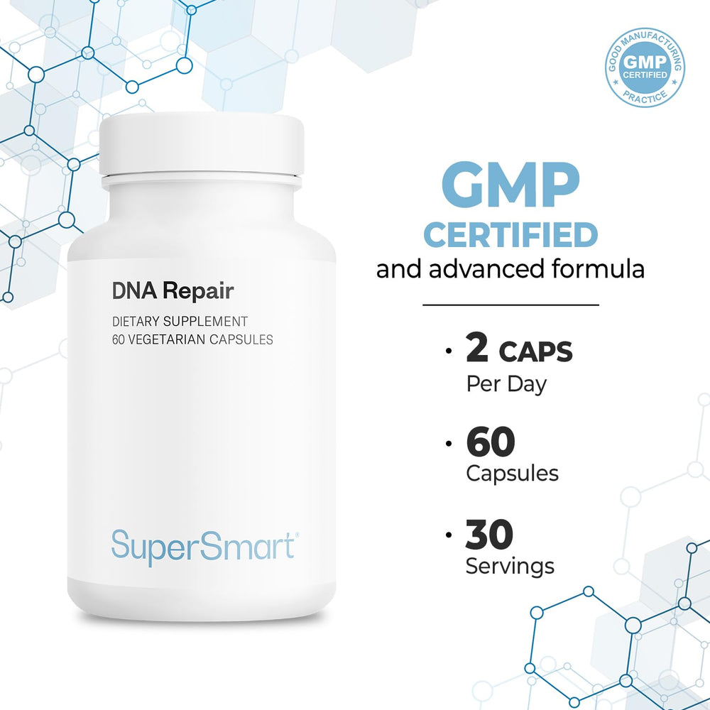 Supersmart DNA Repair vegan capsules, plant-based daily supplement