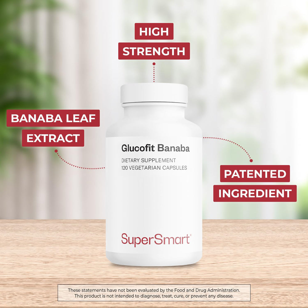 Label shows patented banaba extract and corosolic acid.