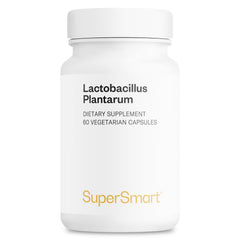 Supersmart Immuno-LP20 bottle front showing heat-treated postbiotic for daily support.