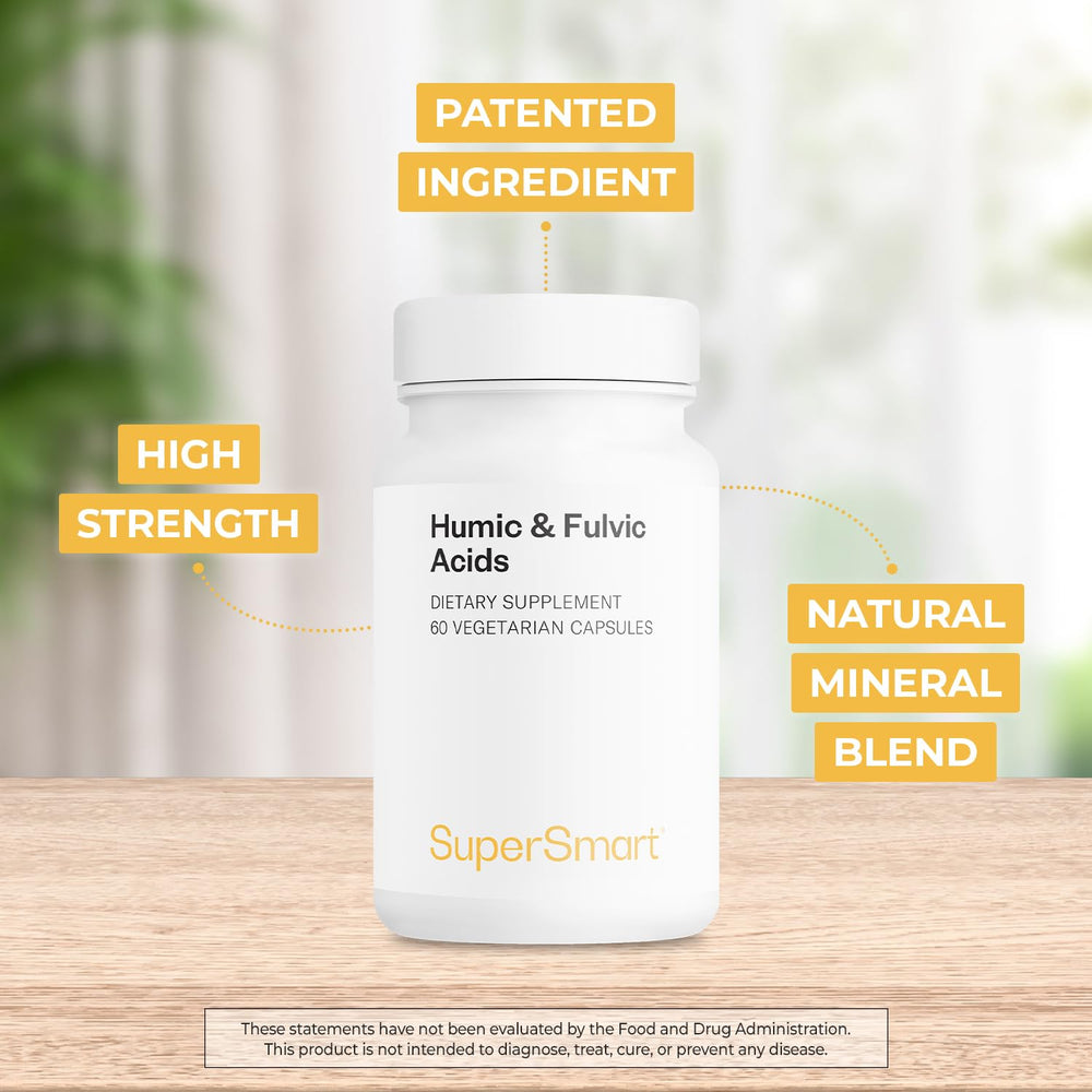 Ingredient panel with acacia gum used in Supersmart capsules for binding