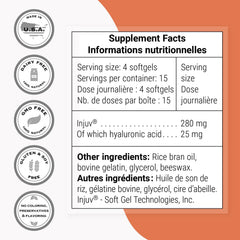 Patented enzymatic extract graphic highlighting smaller HA molecules for better absorption